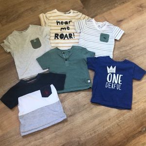 BUNDLE of 6 - 12 months T-shirts